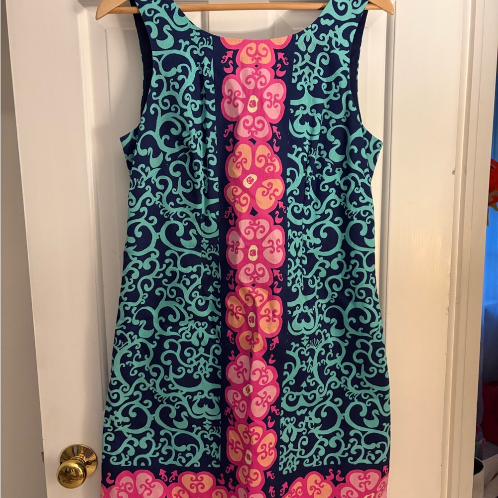 Lilly Pulitzer Pink and Blue Swirl Mini Dress